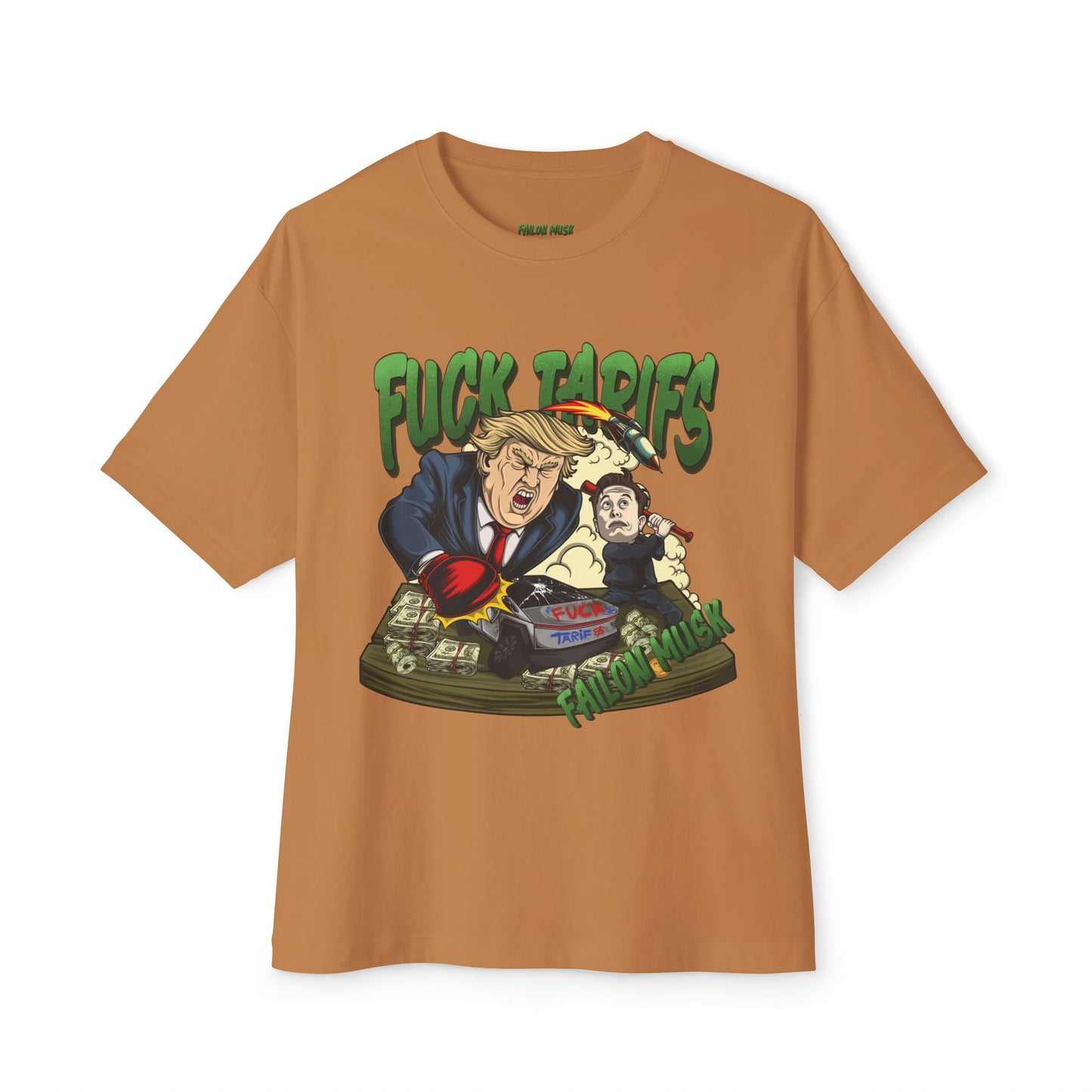 FUCK TARIFFS Designed T-shirt, Oversized, Unisex